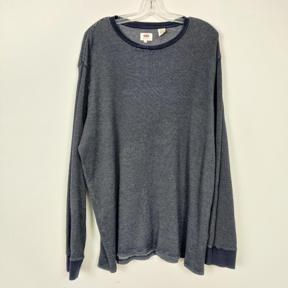 Levi's Men's Long Sleeve Shirt in Blue Size XXL 100% Cotton